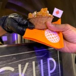 Hot, delicious fried conch bites served in a waffle cone cup drizzled with a signature sauce.