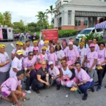 Cancer survivors participate in the Walk for the Cure event