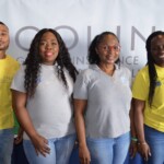 Zania Arthur, Operations Manager, Colina General Insurance Agents & Brokers Ltd. with team members from CGIA at the Post-storm Advisory Clinic on Saturday October 5, 2019.
