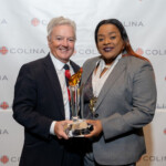 (l to r) Philip Smallwood, Director of Sales and Sandradee Henfield, Admiral’s Club – Colina’s Executive Salesperson of the Year, 2019