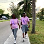 Caption: (l to r) Maxine V. Seymour, Director, Corporate Communications, Colina Insurance Limited and her husband, Rico, participate in Walk for the Cure
