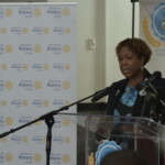 Carla Card-Stubbs, Rotary Assistant Governor encourages others to donate.