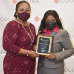 Colina General Easy Money Award (l to r): Sharlene Hanna, Sales Representative, 21 Collins Branch receiving the Colina General Easy Money Award (1st Place) from Jacqueline Hanna, Underwriting Manager, Colina General Insurance Agents & Brokers Ltd.