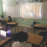 Lewis Yard Primary School students listen in to the Celebrate WE! concert series hosted by Nassau Music Society.