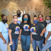 Colina’s Finance Department rocks blue for Autism. (front row l to r) Tracey Symonette, Accounting Assistant; Cathy Williams, Vice President, Finance; Andrewnique Knowles, Investment Accountant; Crystal Glinton, Junior Accountant; Branell Smith, Finance Assistant. (back row l to r) Ramon Meadows, Financial Controller; Makell Bowleg, Treasury Accountant, Finance, Colina Insurance Limited.