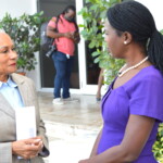 (l to r) Mrs. Cleopatra Christie, Administrator, The Bahamas Crisis Centre and Wendy Butler, Vice President, Group & Health Benefits, Colina Insurance Limited.