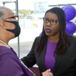 (l to r) Ms. Patrice Miller, Acting Principal, PACE and Maxine V. Seymour, Director, Corporate Communications.