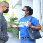 (l to r) Marcus Bosland, Resident Actuary and Sandra Smith, Sales Representative, Colina discussed the Company’s autism initiatives.