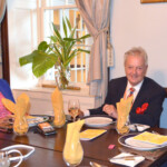 (l to r) Aisha Lightbourn, Sales Representative; Philip Smallwood, Director of Sales and Wayne Miller at a luncheon and awards ceremony celebrating GFSP designation recipients