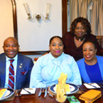 (seated: l to r) Kino McCartney, Branch Manager; Sandra Walkes, Assistant Branch Manager; Yvonne Gibson-Sands, Sales Manager.
(standing) Clothie Lockhart, Sales Training Manager