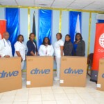 Sandilands Rehabilitation Pushathon Committee (l to r): Dr. Govindaraju Ramaraju; Nursing Officer Tandra Longley; Nursing Officer Donnicka Rolle; Dr. Ashley Adderley; Nurse Stevonia Johnson; Dr. Shanae Butler and Ms. Lolita Colebrook.