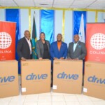 Team Colina (l to r): Jeffrey Randall, Branch Manager; D’Andra Johnson, Legal Counsel; Leonardo Ferguson, Chief Group Internal Auditor; and Kino McCartney, Branch Manager.