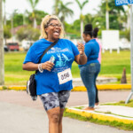 Deone R.Wilson, Financial Services Representative displays her excitement to be in the home stretch.