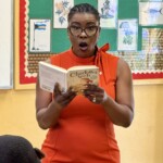 Maxine Seymour, Director, Corporate Communications read Charlotte’s Web to students.