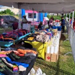 School supplies that were distributed at the event.