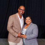 Shantell Bain receives Geneses Salesperson of the Year from Marcus Bosland.