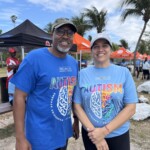 Chairman of R.E.A.C.H., Dwayne Gibson and VP of Group Health & Benefits, Sapna Chatlani share a smile.
