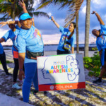 Attendees warming up for the workout ahead.