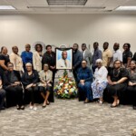Front row: Nicole Fox, Kimberly Hunter, Tootsie Hunter, Ethelyn Rowlands, Kim Bonamy, Dakota Thompson, Palincia Hunter and Unknown. Back row: Paula Hunter, Patricia Pinder, Wendy Williams, Daria Bonamy-Bain, Sylvia Andrea Bonamy, Ramon Gregory Bonamy, Steve Bonamy, Kent Bonamy, Kurt Bonamy, Terence Hunter, Nicoya Smith and Allington Hunter.