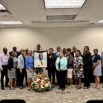 (l to r) C. Kino McCartney, Branch Manager; Elrod Outten, Director, Sales; DeAndrea Lewis, Vice President, Life Operations & Sales; Wayne Miller, Branch Manager; Deveral Ferguson, Sales Representative; Valderie McClain, Sales Representative; Carmen Major, Sales Representative; Marcus Bosland, Chief Operating Officer; Sylvia Andrea Bonamy; Anthony ‘Tony’ Longley, Sales Representative; Sandra Walkes, Assistant Branch Manager; Anatole Bullard, Sales Representative; Alfreda Knowles, Sales Representative; Alvin Smith, Sales Representative; Patricia Bain, Director, Human Resources; Bridgette Sands, Sales Representative; Elaine Gomez, Sales Representative; James Seymour, Sales Representative.