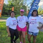(l to r) Davinia Allen, Group Receivables Administrator; Bianca Seymour, Reinsurance & Subrogation Administrator and Christina Minnis, Sr. Group Service Administrator.