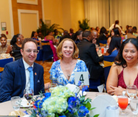(l to r) Andrew Alexiou, Managing Director, Apollo Family Office Limited; Melissa Alexiou and Catherine Williams, Vice President, Finance