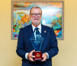 Emanuel M. Alexiou was one of nine industry professionals honoured at The Bahamas Insurance Association’s 50th anniversary banquet for their leadership and service.