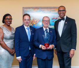 Maxine V. Seymour, Director, Communications; Andrew Alexiou, Managing Director, Apollo Family Office Limited; Emanuel M. Alexiou, BIA Honouree and Colina CEO and Marcus Bosland, Chief Operating Officer.