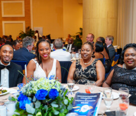 (l to r) Derick McIntosh, Financial Controller; Chantal A. Horton, Manager, Communications; Natasha Demeritte-Burrows, Human Resources Administrator and Patricia Bain, Director, Human Resources.