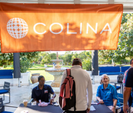 Colina provided signage to make registration at the event easier.