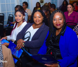 (l to r) Serena Maycock, Cashier; Linique Gibson, Premium Accountant and Nyoshi Ward, Manager, Payments.