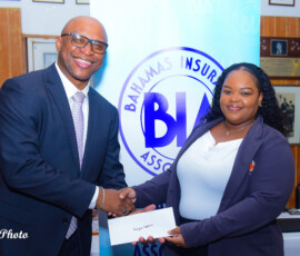 (l to r) Richard Darville, Deputy Chair, Property and Casual, BIA and Linique Gibson, Premium Accountant.