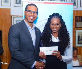 (l to r) Marcus Bosland, Chief Operating Officer and Deputy Chair (Life and Health), BIA and Cordescia Bastian, Health Claim Examiner.
