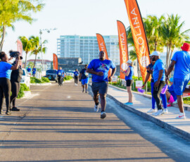 Policyholder Administrator, Tristan Farrington, keeps his strides steady.