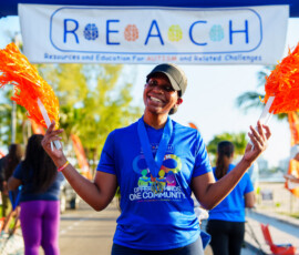 Finishing the race tastes like sweet victory, according to Colina's Annastacia Davis.