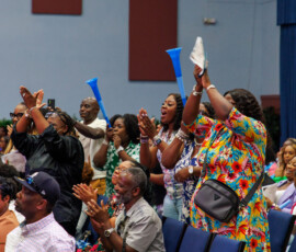 The energy was electric as family members and friends of the students cheered.
