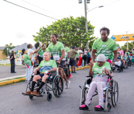 The event, which is designed to promote the mobility of senior citizens and healthy aging, routed participants through Fox Hill, Prince Charles Drive, Elizabeth Estates, and Yamacraw Road.